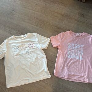 A set of size 12 girls tee shirts